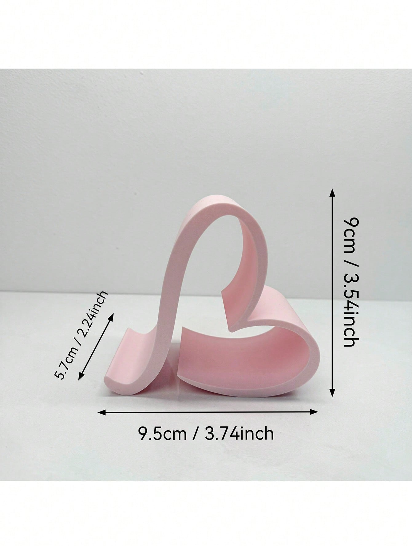 Office Print Tech - 1pc Heart-Shaped Phone Holder | 3D