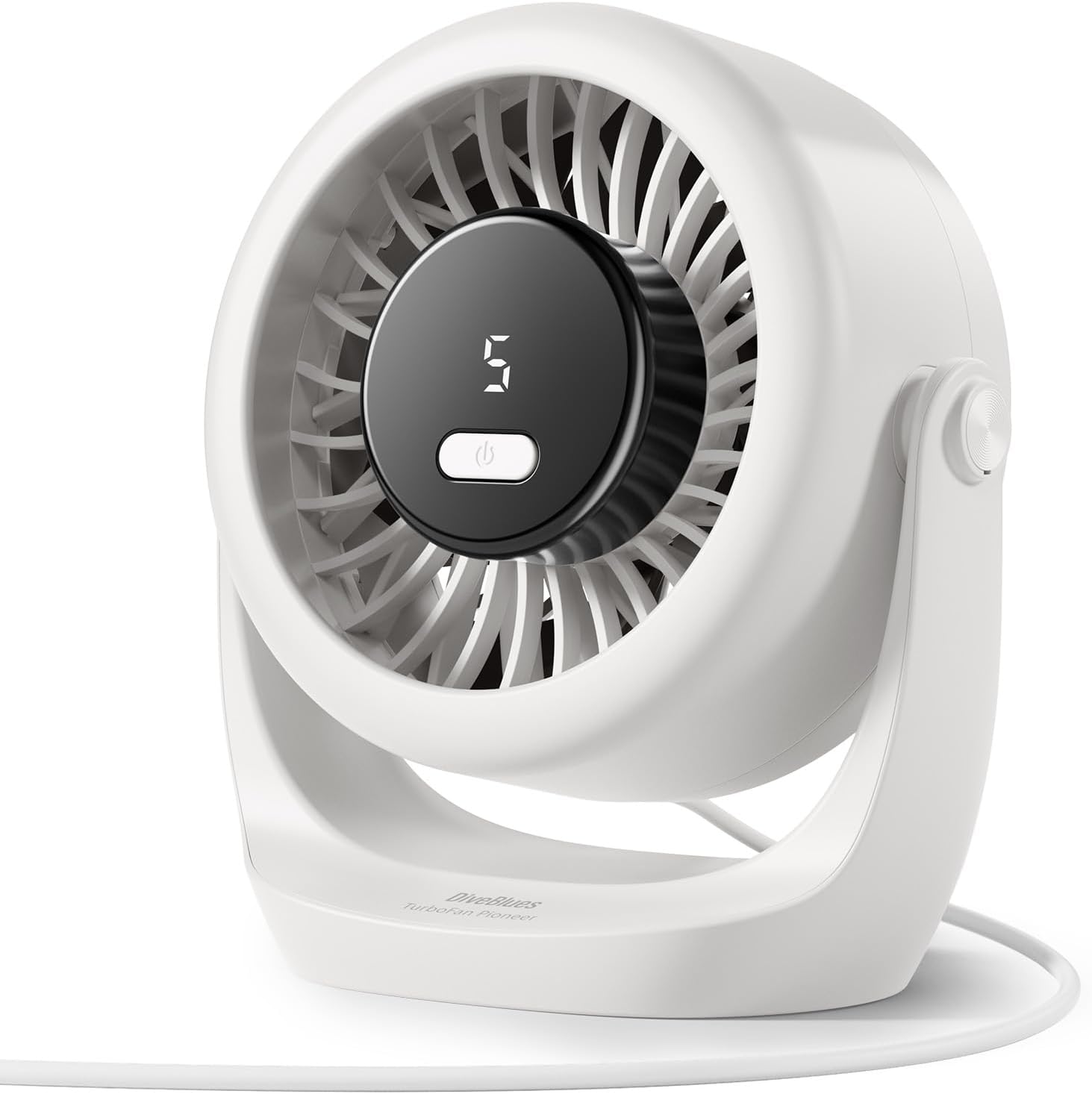 Home Office Tech Gadgets - USB Desk Turbo Fan, Ultra-Quiet Mini