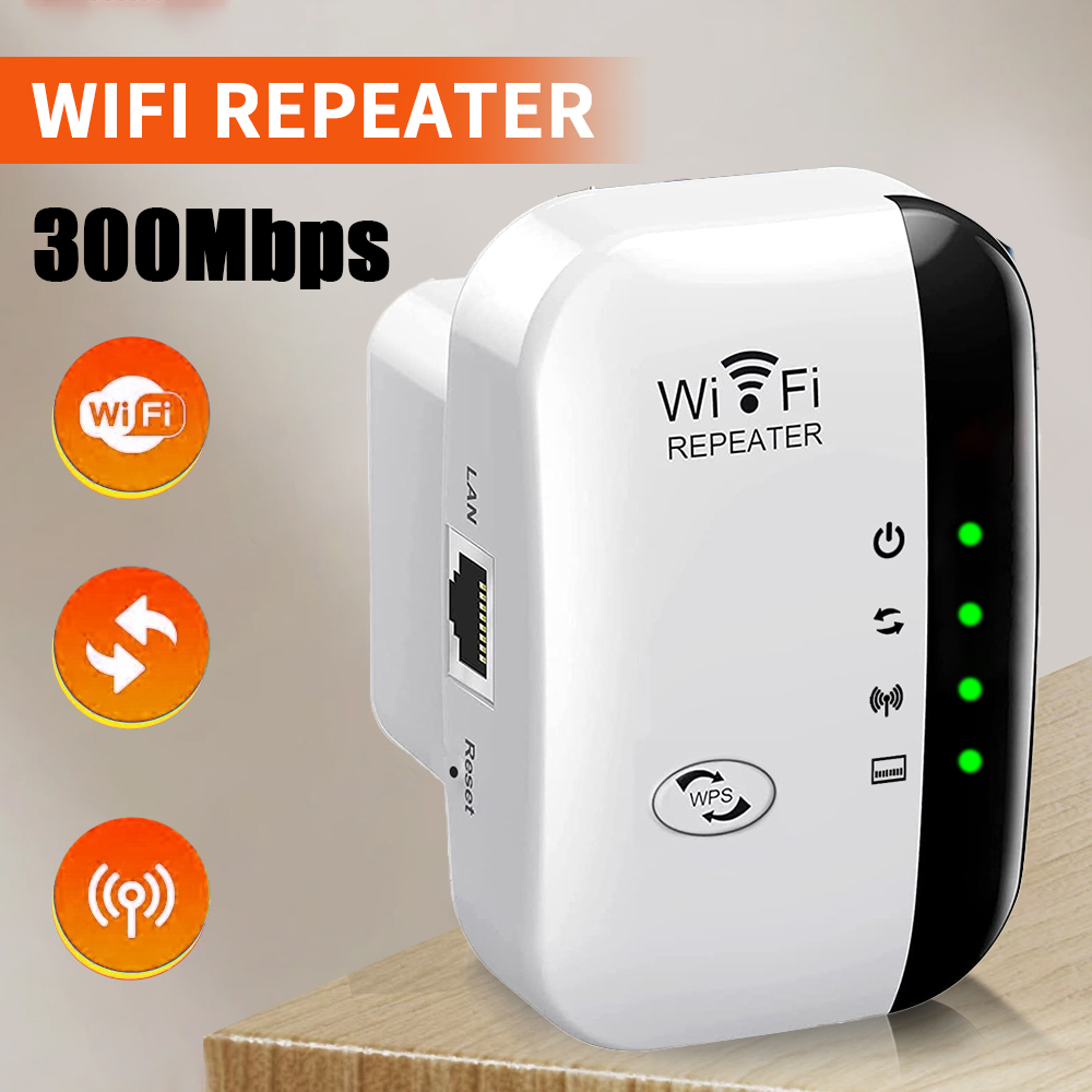 Office Technologies - High-Performance 300Mbps WiFi Extender & Signal