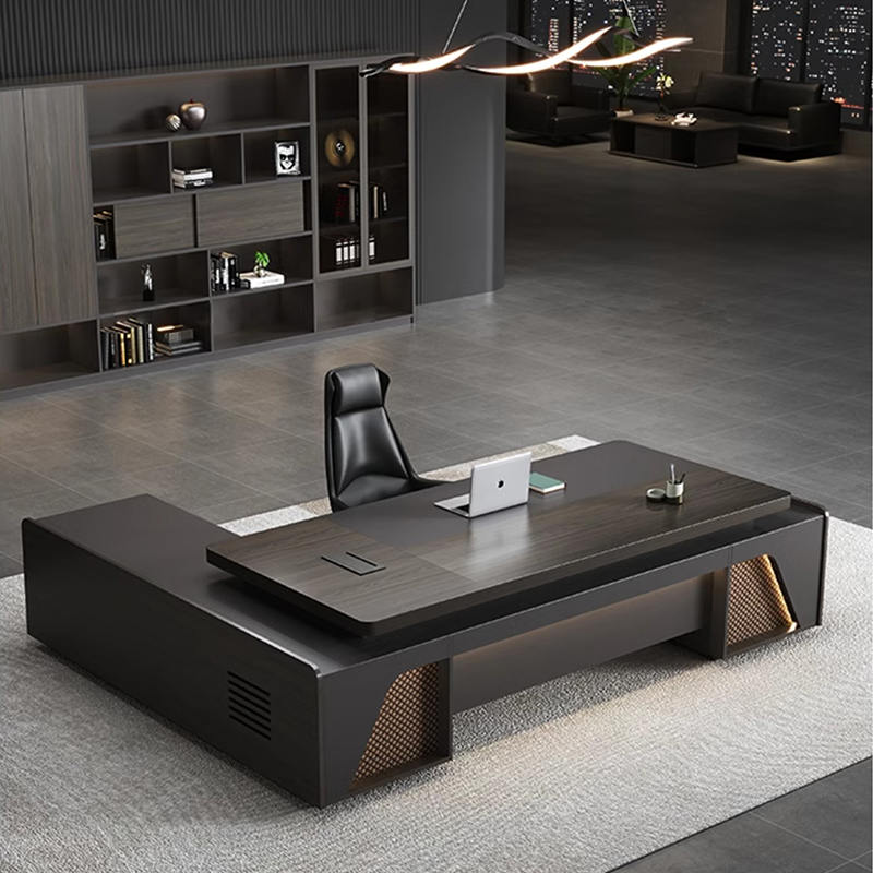 Office Tech And Management - Luxury Modern Ceo L Shape Executive