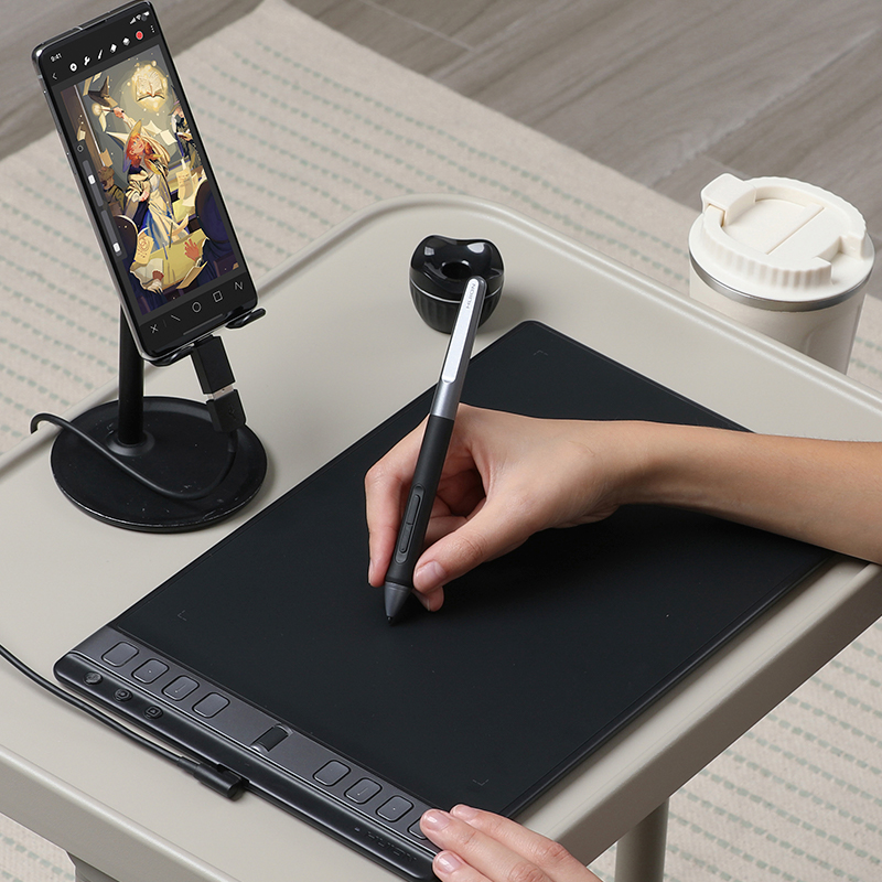 Drawing Pad Signature - Multi-colored Graphics Tablets Huion Inspiroy 2