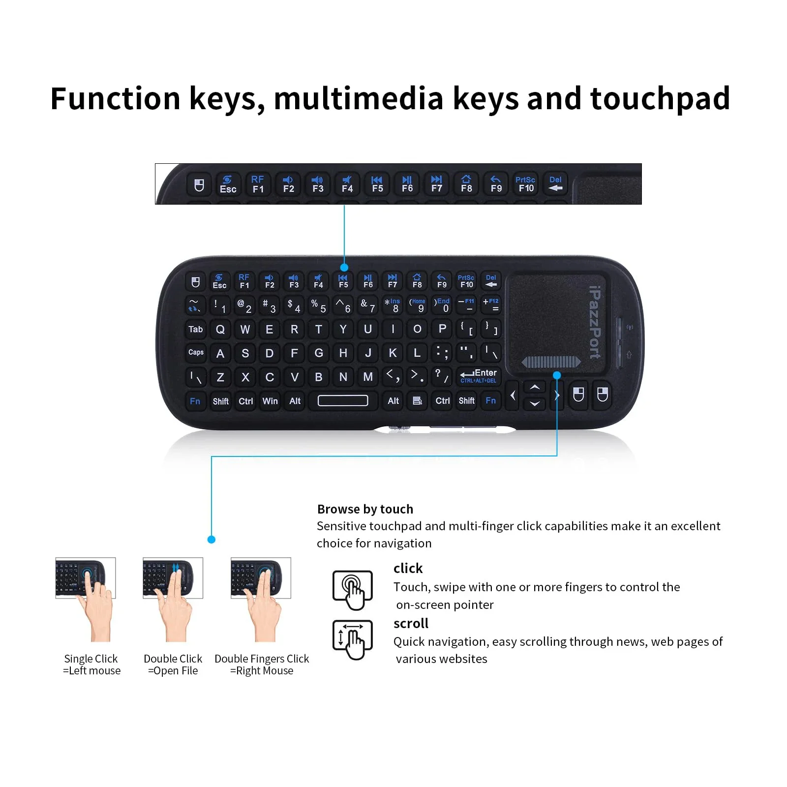 iPazzPort Mini Bluetooth＆ 2.4G – обзор и цена Raspberry Pi Keyboard