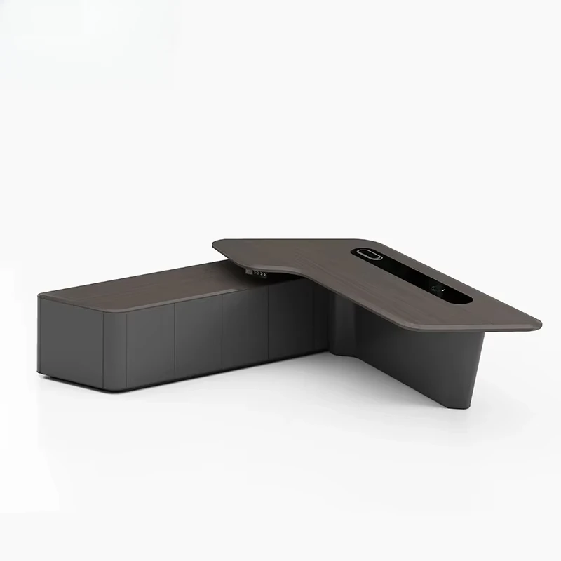 L Shape With Drawer White Luxu – обзор и цена Office Tech And Management