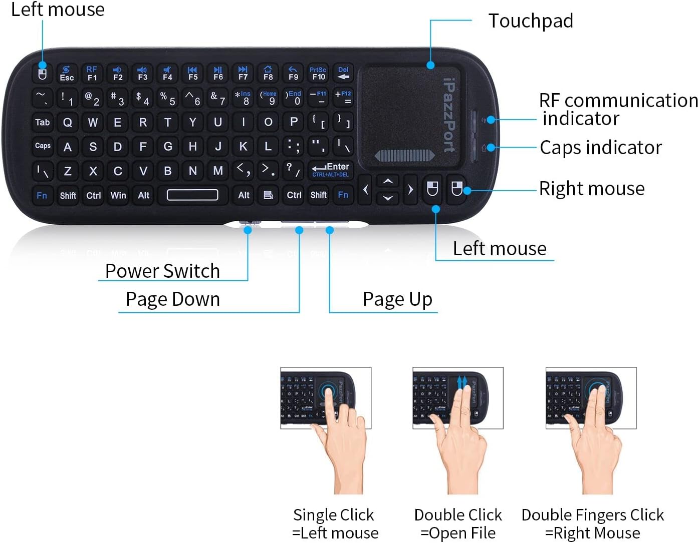 QWERTY Wireless Mini  Keyboard – обзор и цена Raspberry Pi Keyboard