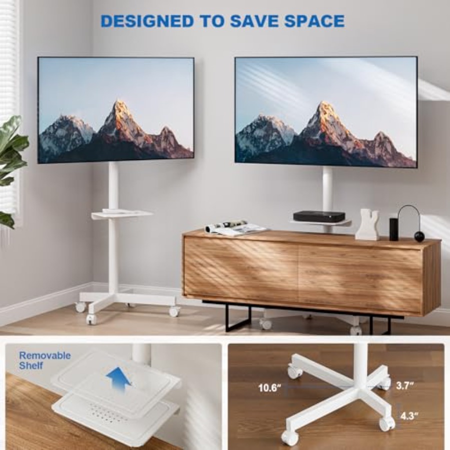 Mobile TV Stand for 23-65 Inch – обзор и цена Flat Panel Mount Tilt
