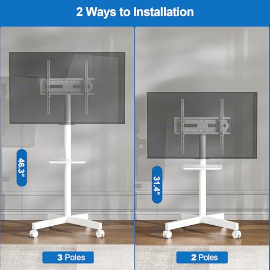 Mobile TV Stand for 23-65 Inch – обзор и цена Flat Panel Mount Tilt