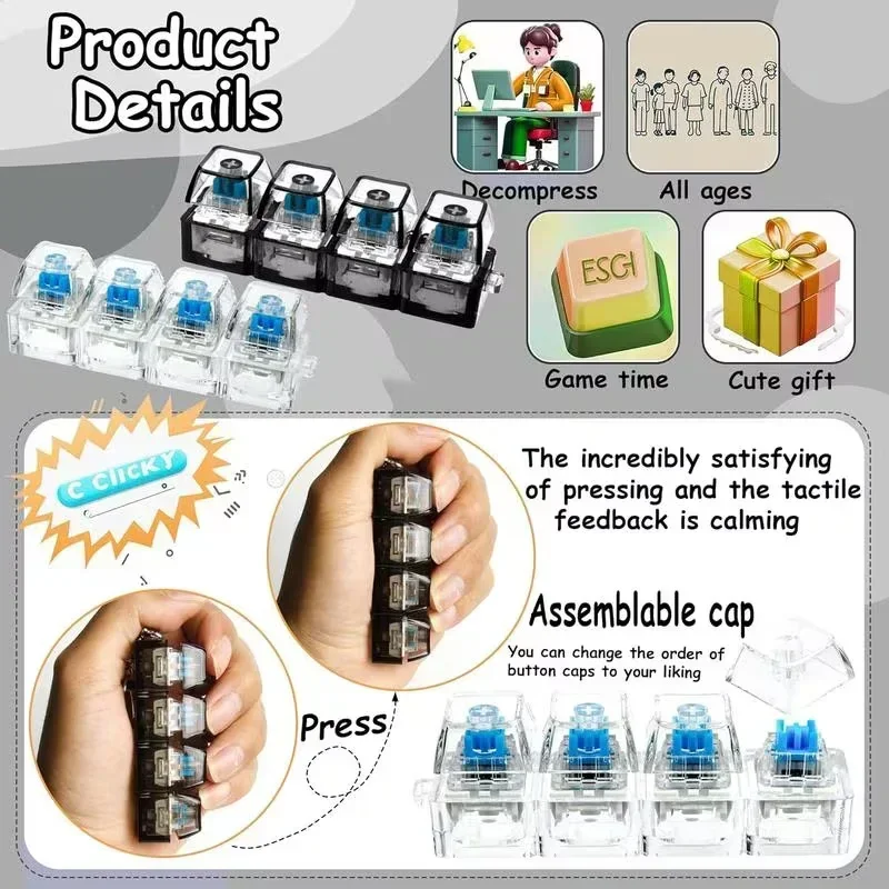1pcs LED Keyboard Keycap Stres – обзор и цена Office Tech And Gadgets