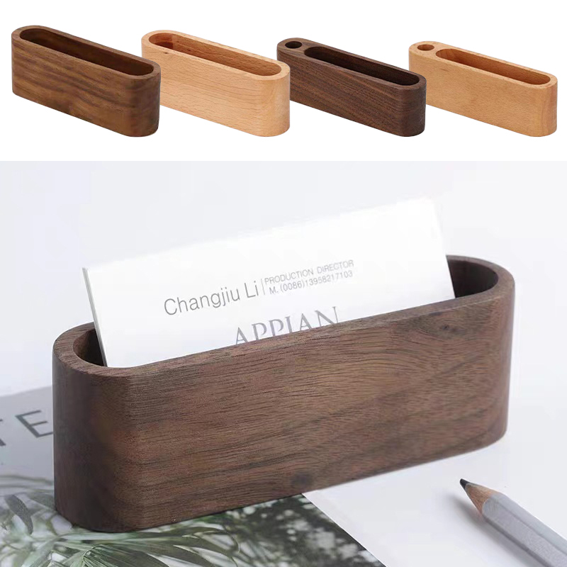 Business Card Holder Wooden Or – обзор и цена Home Office Tech Gadgets