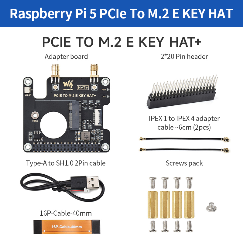 PCIe To M.2 E KEY HAT+ Board C – обзор и цена Raspberry Pi Keyboard