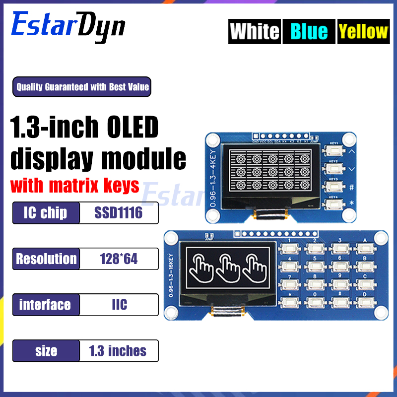1.3 Inch OLED Display with 4x4 – обзор и цена Raspberry Pi Keyboard