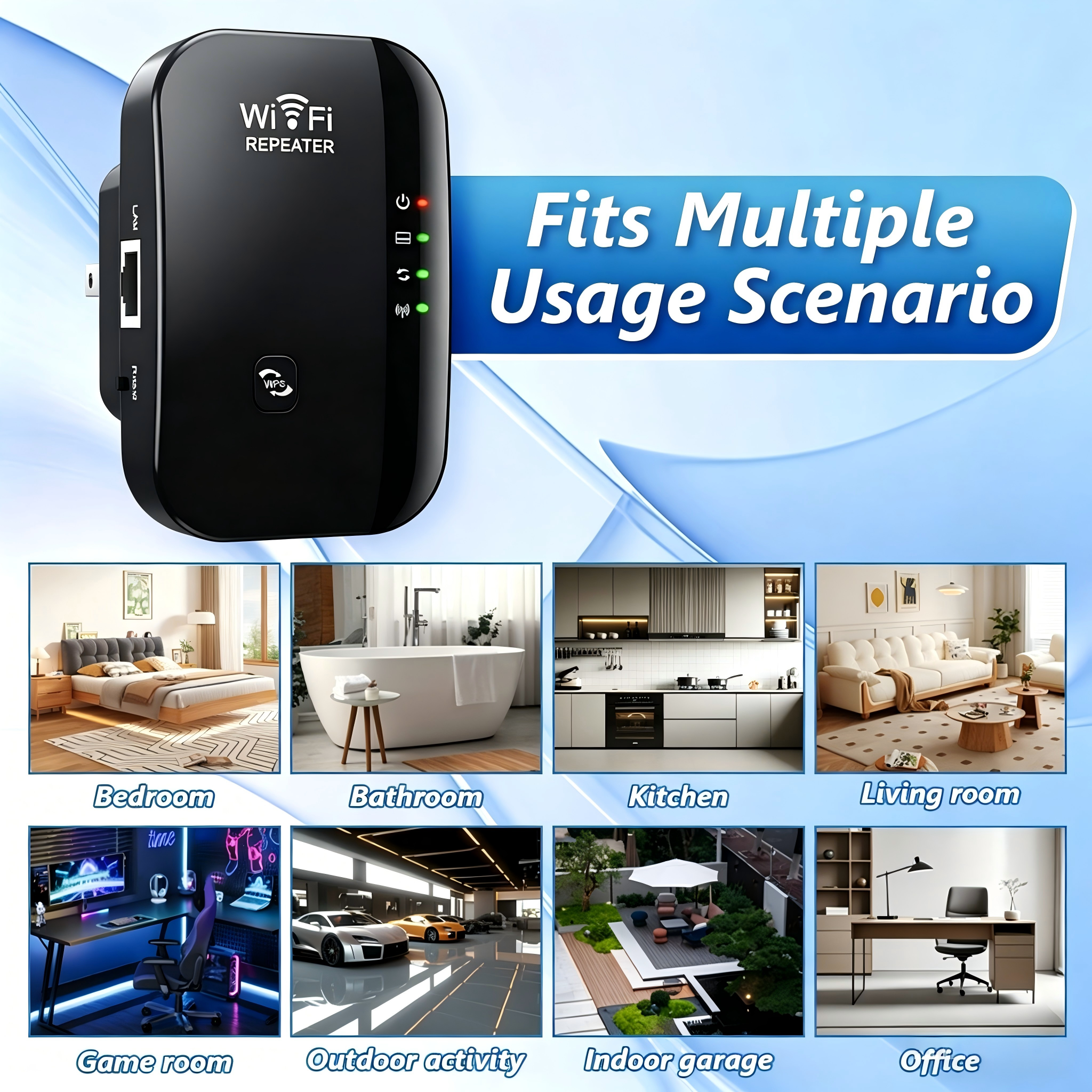 Wireless 300M 2.4GHz WiFi Rang – обзор и цена Office Technologies