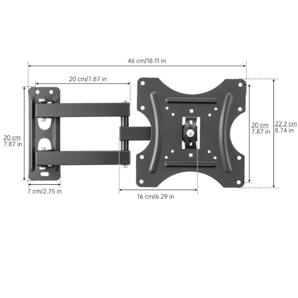TV Wall Mount Bracket Flat Pan – обзор и цена Flat Panel Mount Tilt