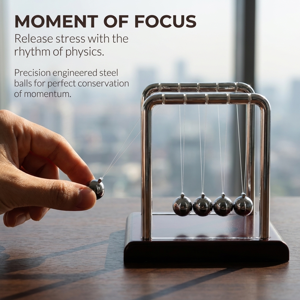 Newton Cradle Balance Pendulum – обзор и цена Office Technologies