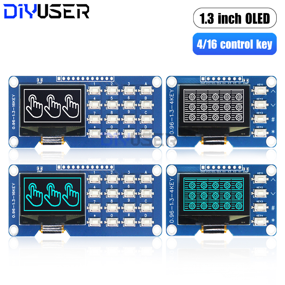 1.3 Inch OLED Display with 4x4 – обзор и цена Raspberry Pi Keyboard