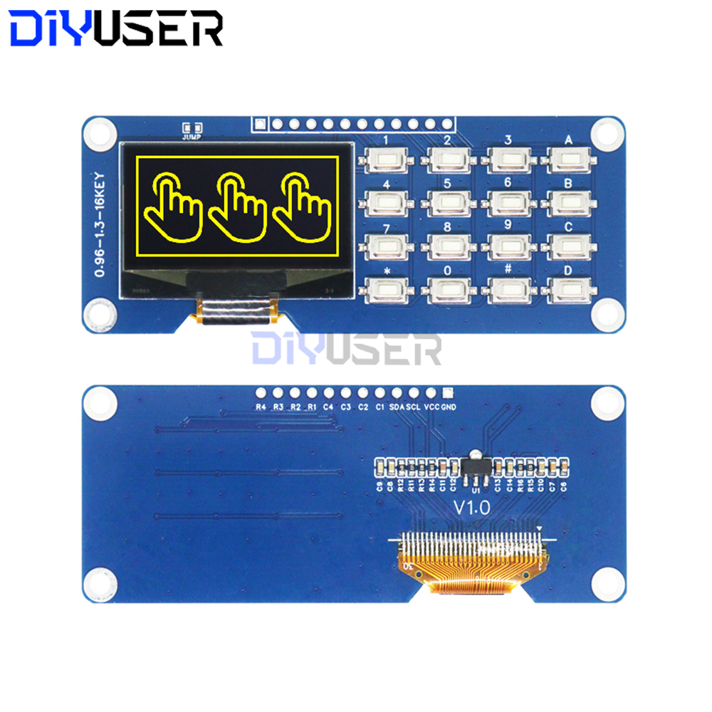 1.3 Inch OLED Display with 4x4 – обзор и цена Raspberry Pi Keyboard