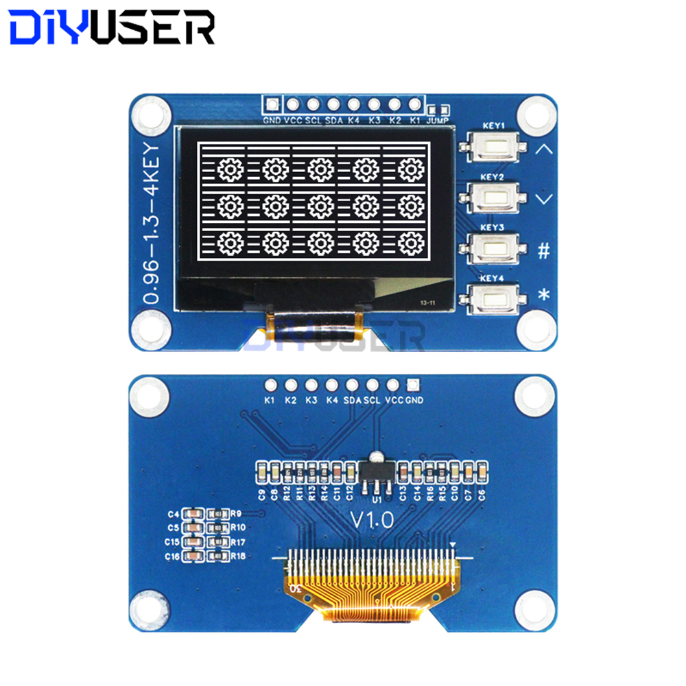 1.3 Inch OLED Display with 4x4 – обзор и цена Raspberry Pi Keyboard