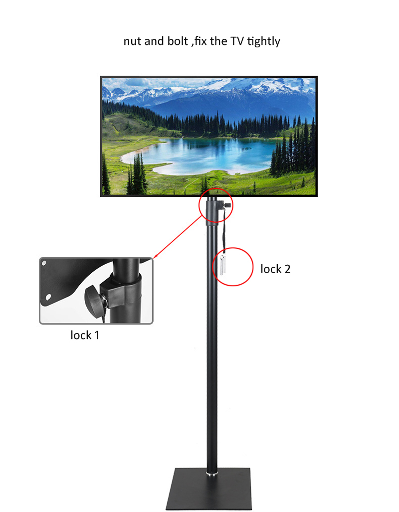 (1500mm high) Steel tilt back  – обзор и цена Flat Panel Mount Tilt
