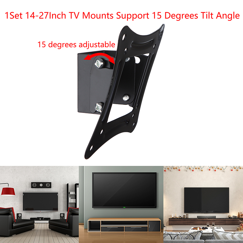 1Set 14-27Inch TV Mounts LCD L – обзор и цена Flat Panel Mount Tilt