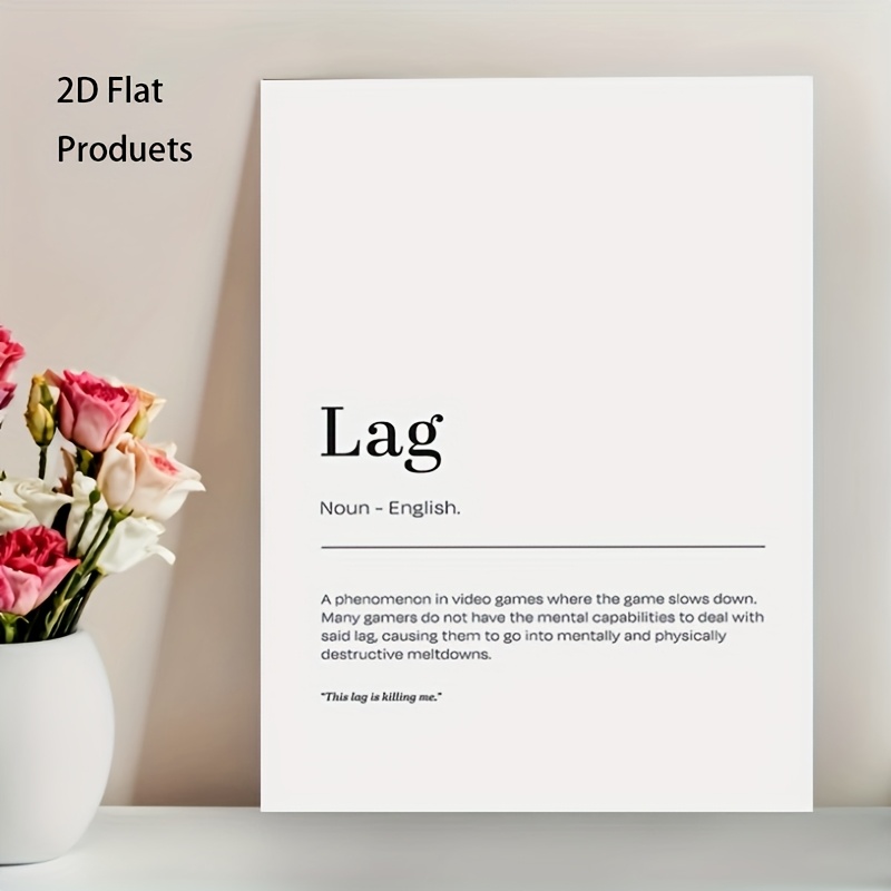 2D Flat, 1pc Minimalist Lag De – обзор и цена Office Print Tech