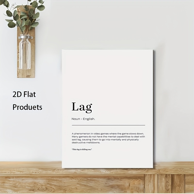 2D Flat, 1pc Minimalist Lag De – обзор и цена Office Print Tech