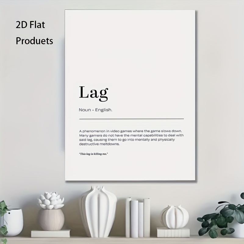 2D Flat, 1pc Minimalist Lag De – обзор и цена Office Print Tech